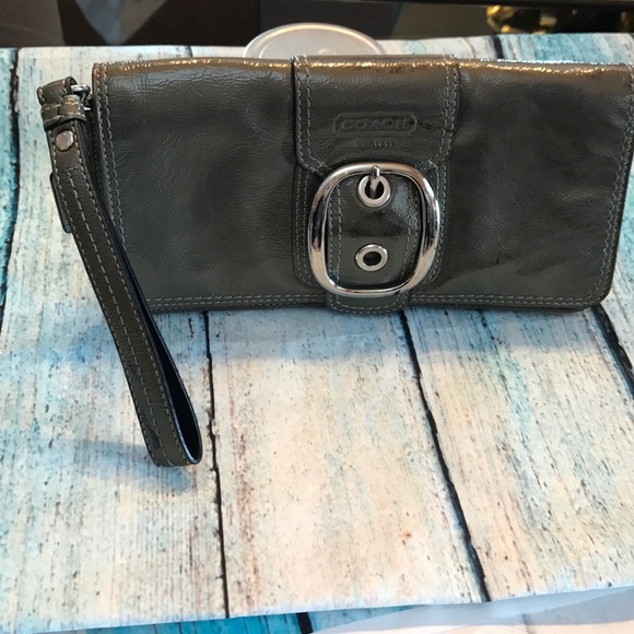 Coach Handbags - Coach patent leather large wristlets